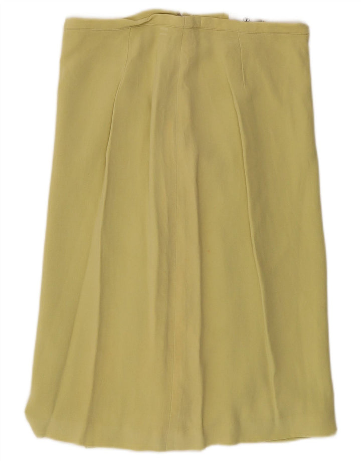 Gonna dritta da donna VALENTINO UK 14 media W30 gialla