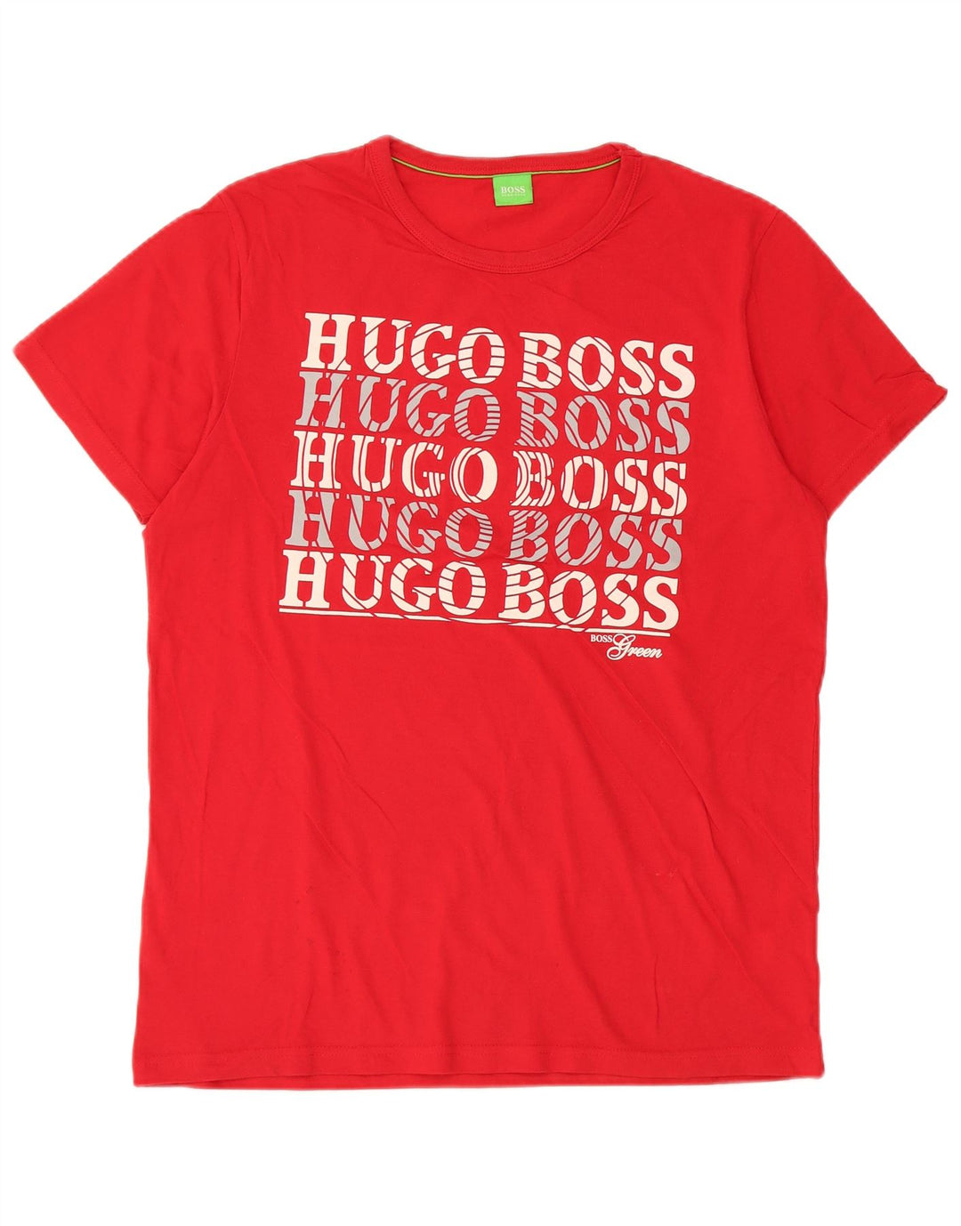 T-shirt grafica da uomo Hugo Boss Top grande in cotone rosso