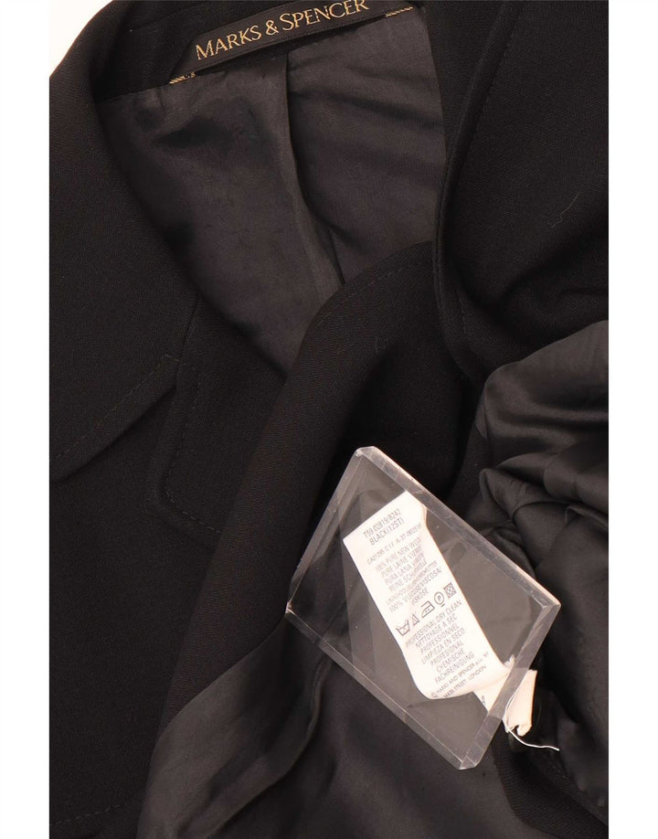 Giacca da donna Marks & Spencer St. Michael Blazer UK 12 media nera