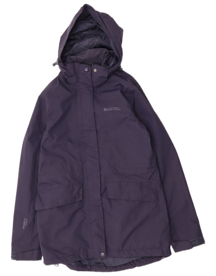 Impermeabile con cappuccio da donna Mountain Warehouse UK 10 Small Nylon blu navy