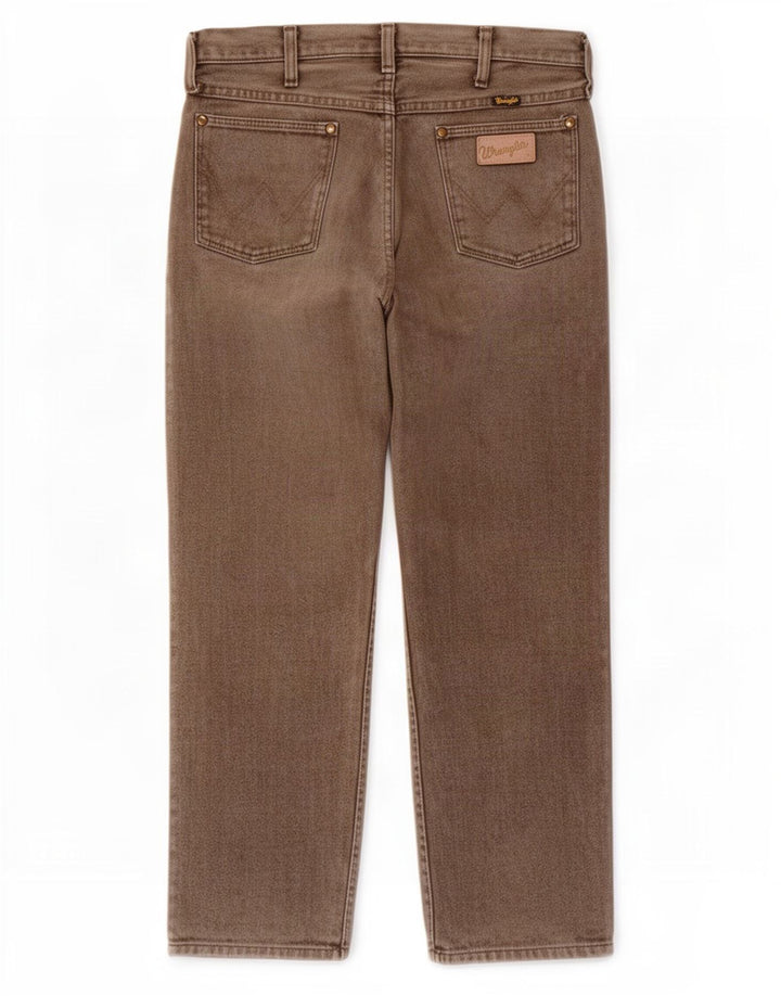 Jeans dritti da uomo Wrangler W32 L28 Marrone