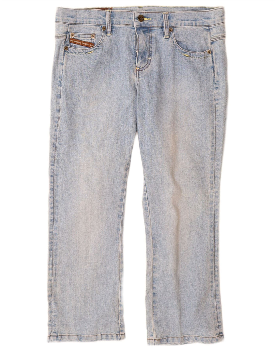 Jeans corti Lee da donna W32 L24 Blu