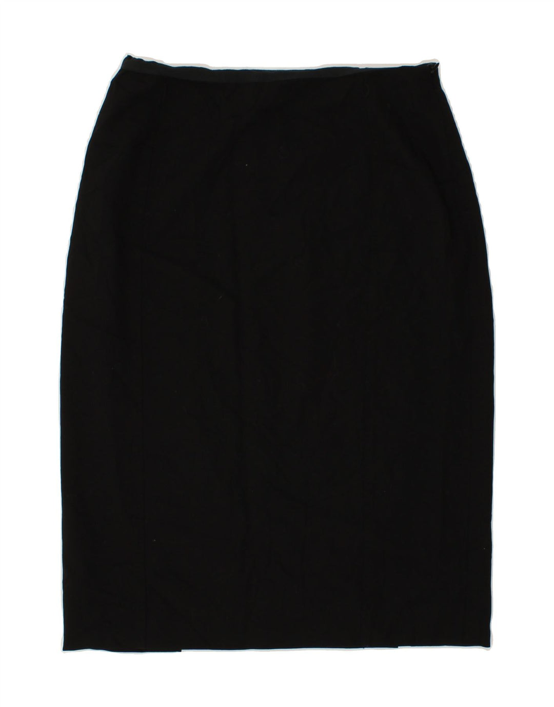 Gonna longuette da donna JAEGER UK 12 media W28 lana nera
