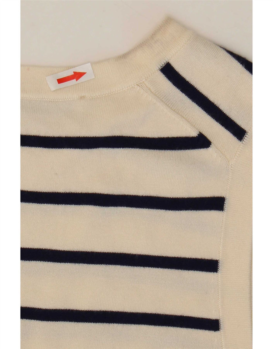 Canotta canotta da donna Zara UK 12 media bianco sporco a righe