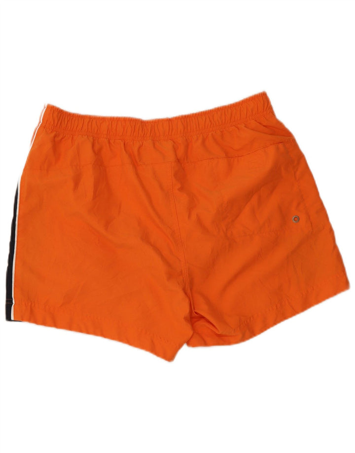 Pantaloncini da bagno grafici da uomo Champion, grandi, in poliestere color block arancione