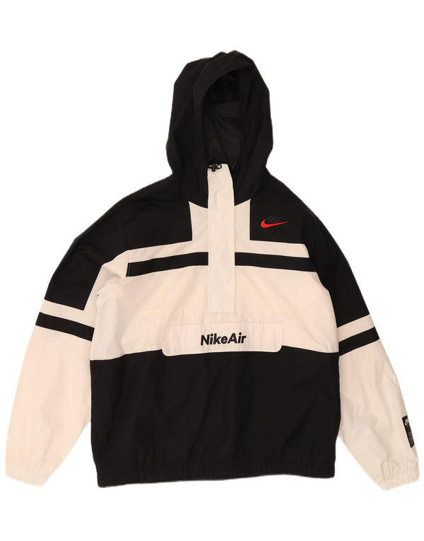 Giacca antipioggia Nike da uomo con cappuccio grafico UK 40 Large Black Colourblock