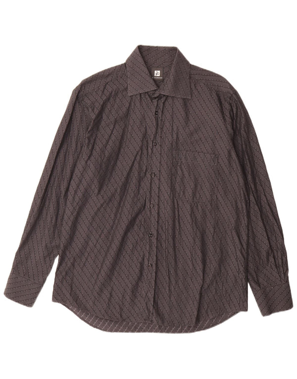 Camicia da uomo ROCCOBAROCCO taglia 16 41 grande cotone a righe nere
