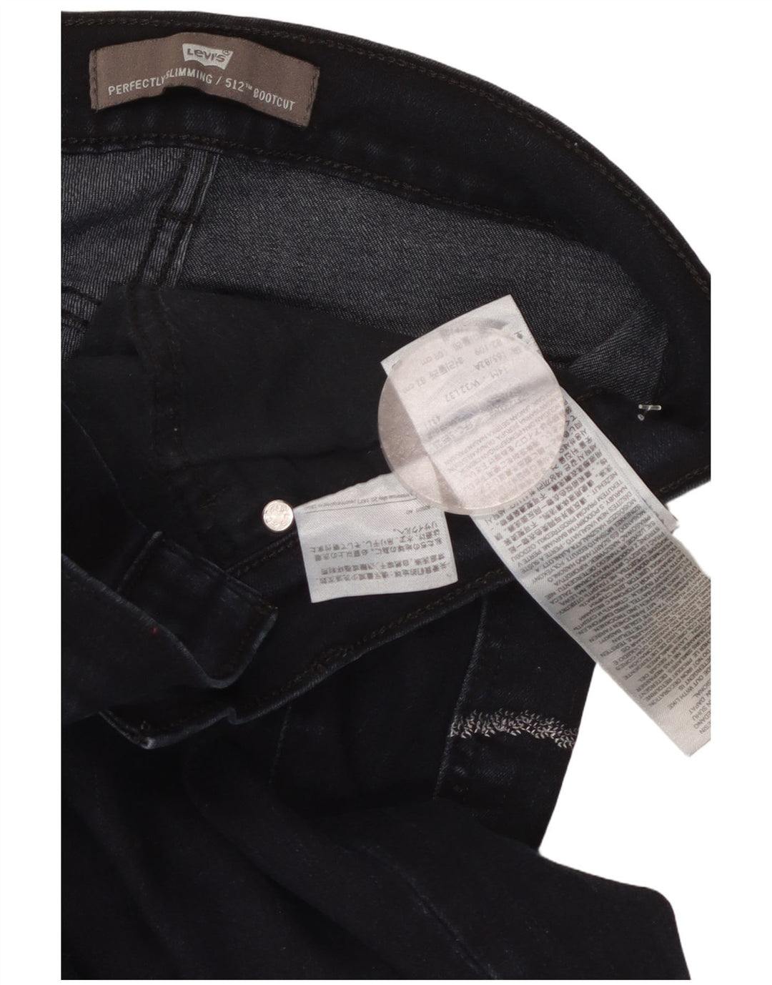 Levi's Donna 512 Jeans Bootcut Perfettamente Dimagranti W32 L32 Cotone Blu Navy