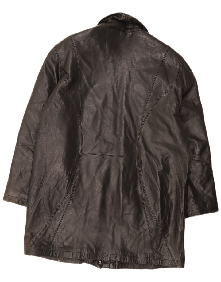 Cappotto Oversize in Pelle da Donna Rino & Pelle IT 44 Medio Nero