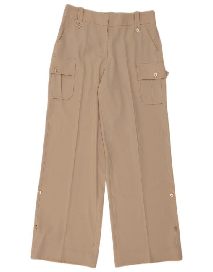 Pantaloni cargo a vita alta da donna Les Copains IT 42 Medium W32 L32 Beige