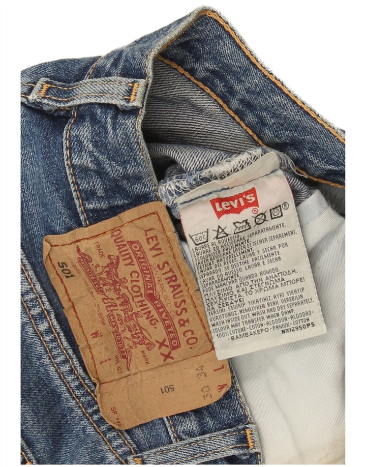 Jeans dritti Levi's 501 da donna W30 L30 in cotone blu
