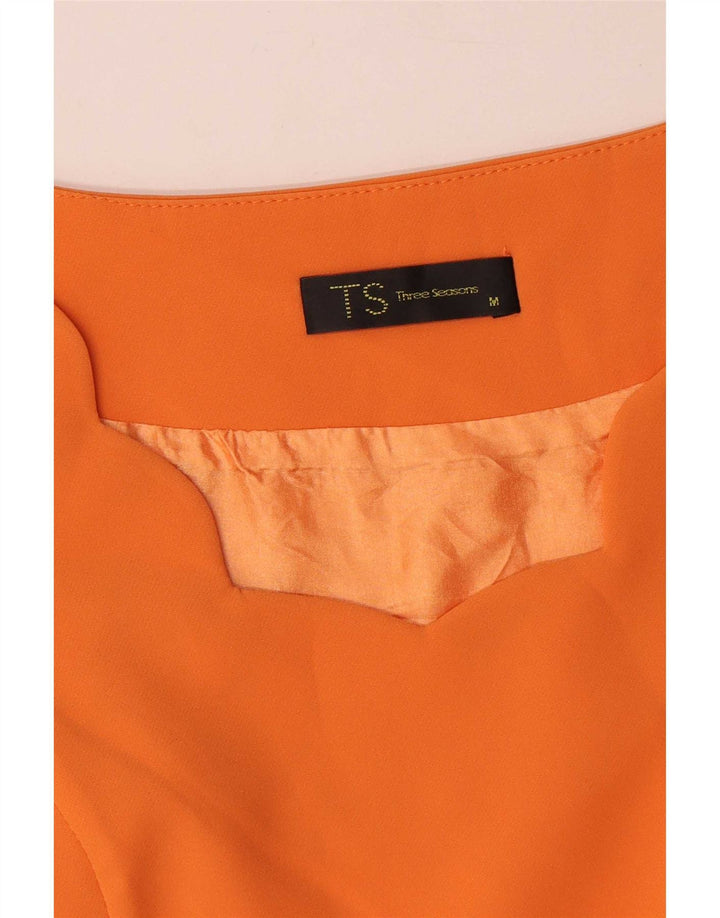 Abito a trapezio da donna vintage UK 12 arancione medio