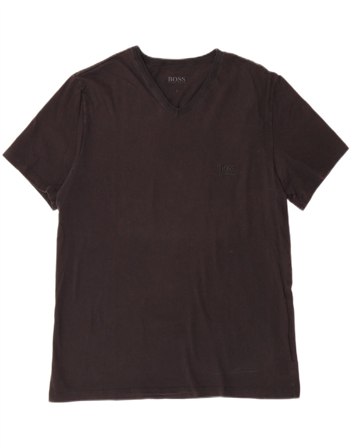 HUGO BOSS Mens T-Shirt Top Large Black Cotton Vintage Hugo Boss and Second-Hand Hugo Boss from Messina Hembry 