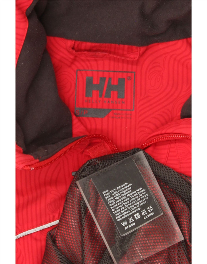 Giacca antipioggia con cappuccio da uomo Helly Hansen UK 36 Small Rosso Poliammide