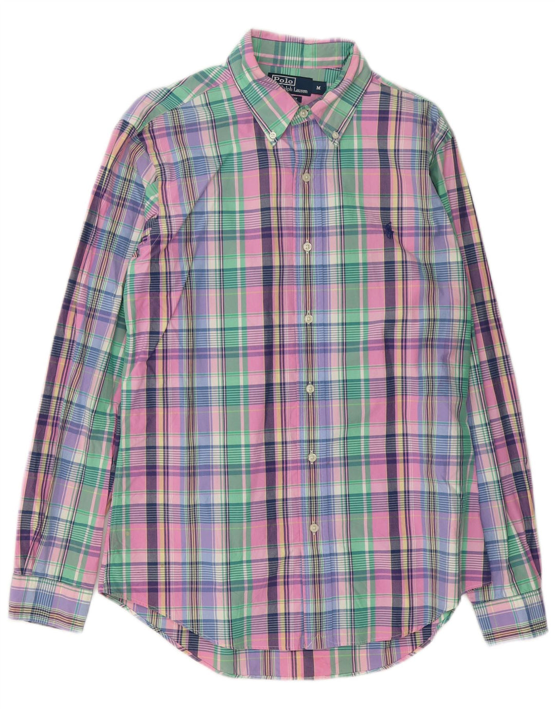 Polo Ralph Lauren Camicia da uomo su misura in cotone a quadri multicolore medio
