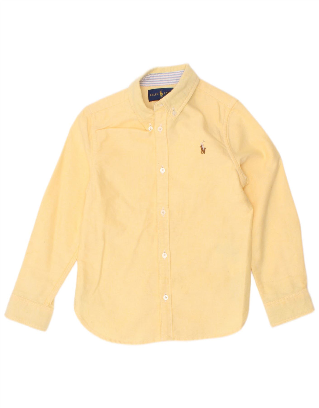 Camicia Ralph Lauren per ragazzi 4-5 anni in cotone giallo
