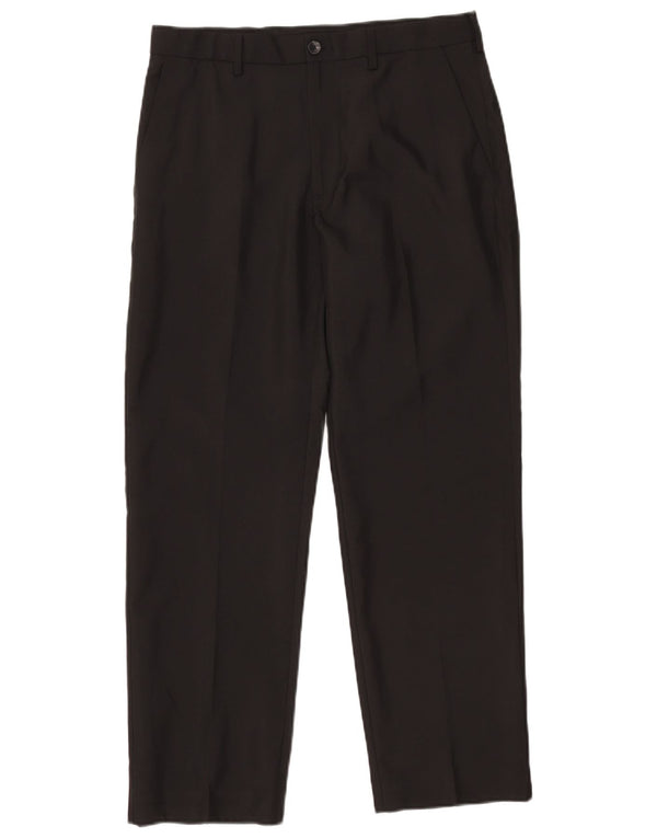 Pantaloni chino vestibilità regolare da uomo Marks & Spencer W32 L29 poliestere nero
