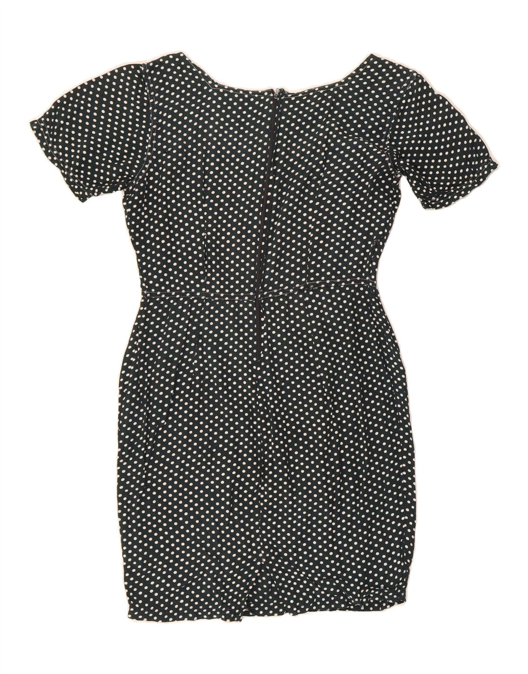EXPRESS Womens Bodycon Dress UK 12 Medium Black Polka Dot Vintage Express and Second-Hand Express from Messina Hembry 