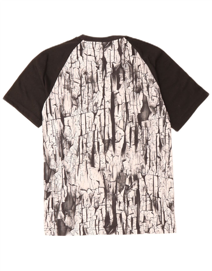 T-shirt grafica da uomo con motivo astratto ADIDAS Top XS poliestere nero