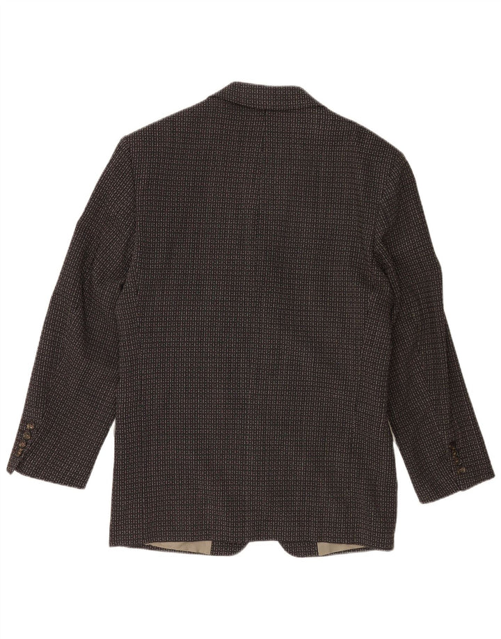Giacca blazer a 3 bottoni da uomo Cento Mila EU 48 medio nero geometrico