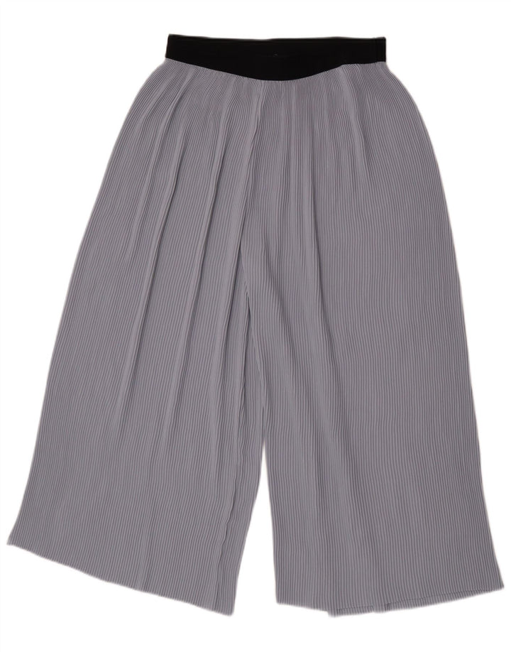 Pantaloni Zara da donna Culotte Capri medi W28 L21 Blu Colourblock