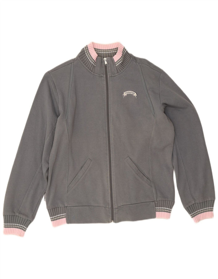 Giacca da tuta da donna Champion UK 14 Cotone color block grigio medio