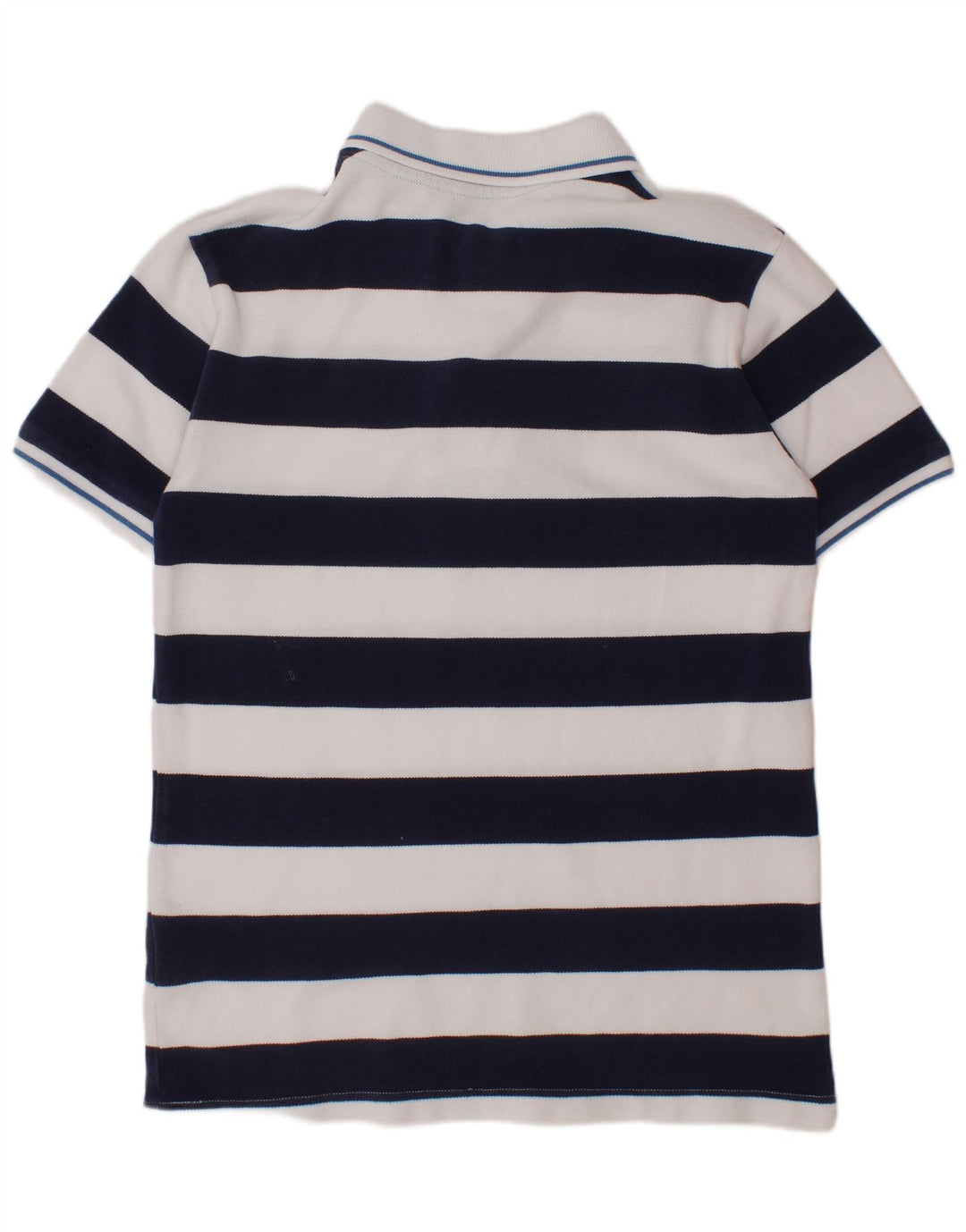 Polo BENETTON Bambino 10-11 Anni XL Cotone Rigato Blu Navy