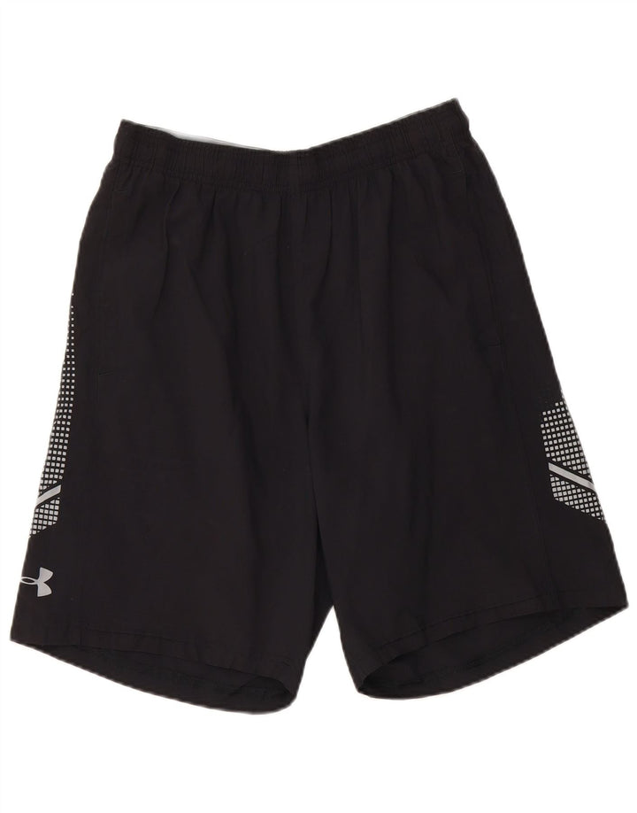 Pantaloncini sportivi da uomo UNDER ARMOUR Heat Gear medio nero geometrico