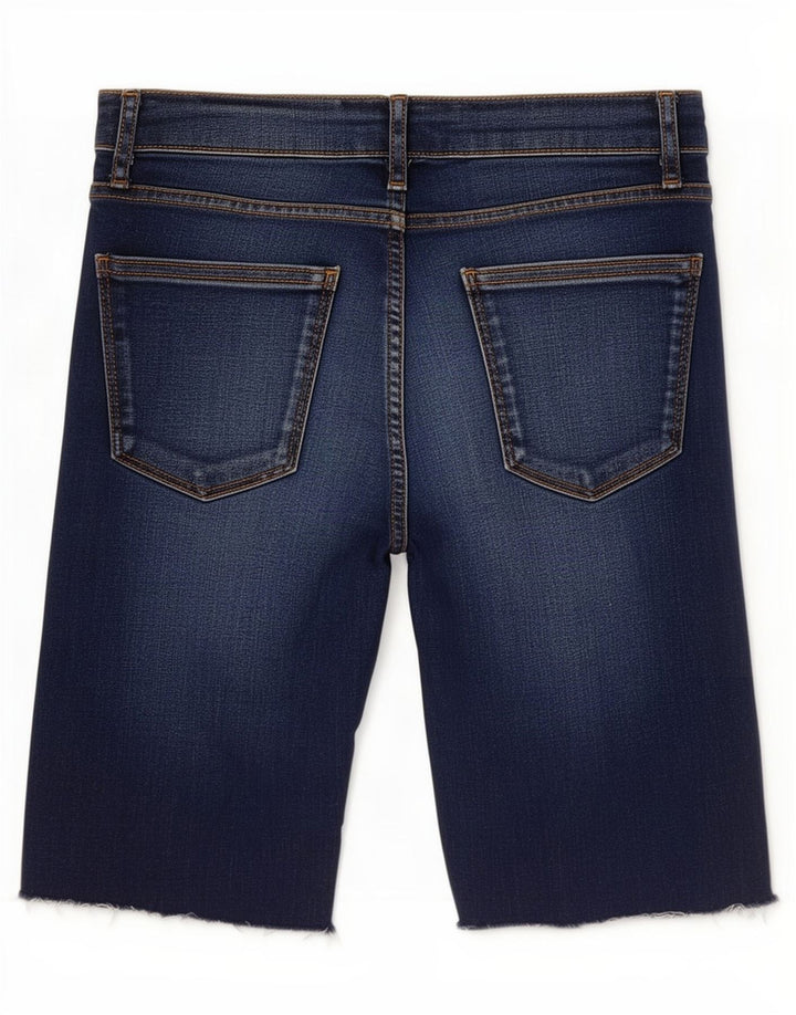 Pantaloncini di jeans da donna Zara EU 38 piccoli W28 blu navy