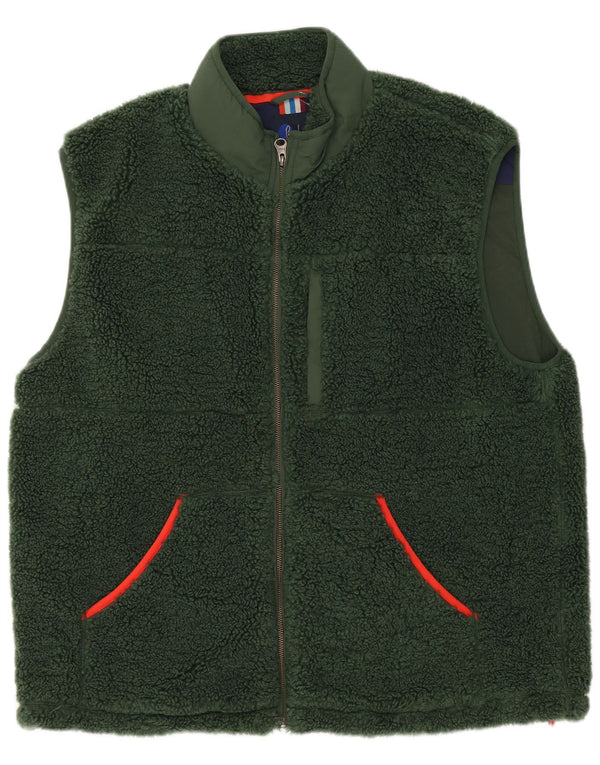 Gilet in pile da uomo Boden UK 44 2XL poliestere verde