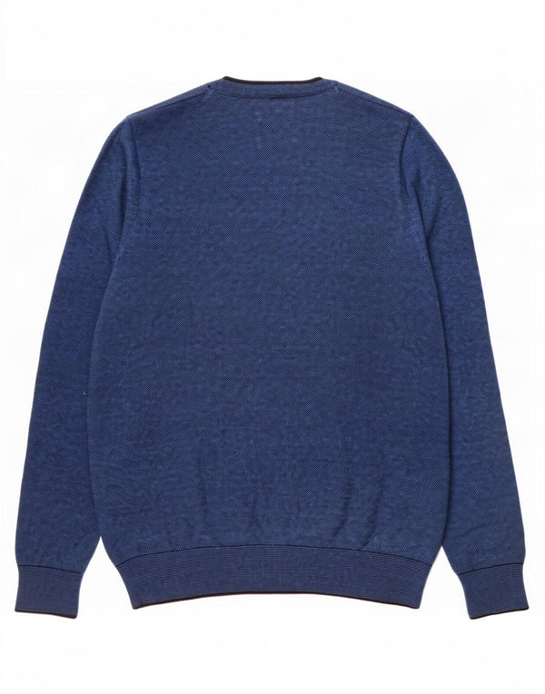 Maglione maglione girocollo da uomo Marks & Spencer su misura blu navy medio