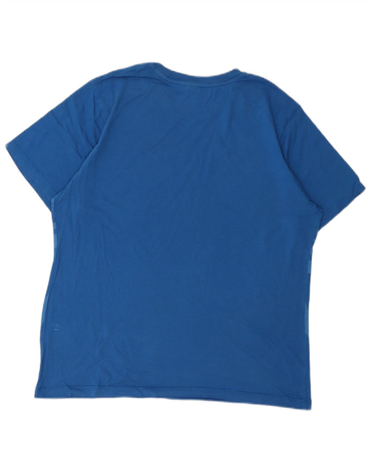 T-shirt grafica da uomo North Sails grande in cotone blu