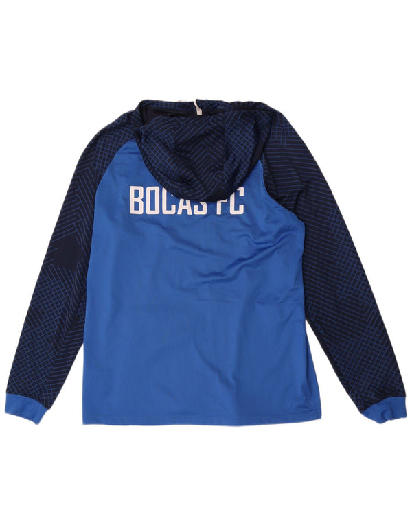 Nike Uomo Bocas F.C. Felpa con cappuccio e zip grafica XL Colorblock blu