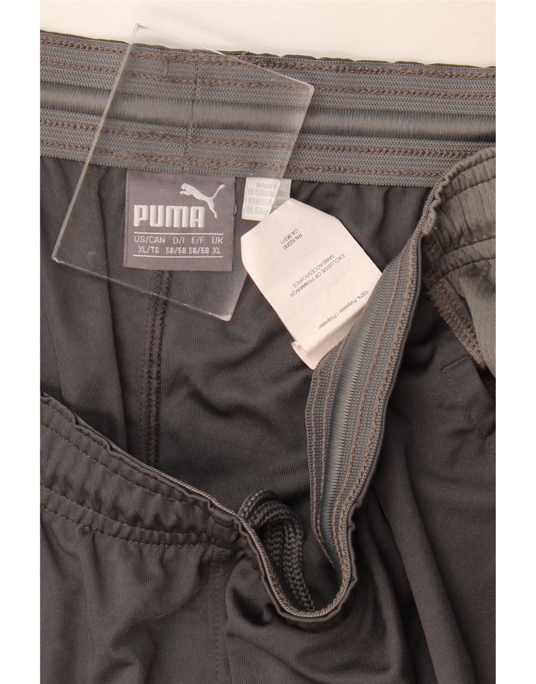 Pantaloncini sportivi PUMA da uomo XL in poliestere color block grigio