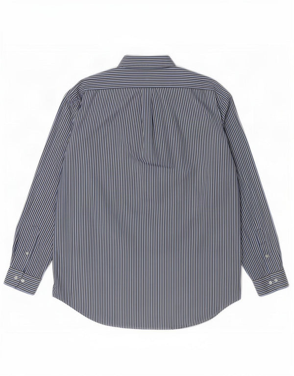 Polo Ralph Lauren Camicia da uomo vestibilità classica taglia 40/41 16 grande gessato blu