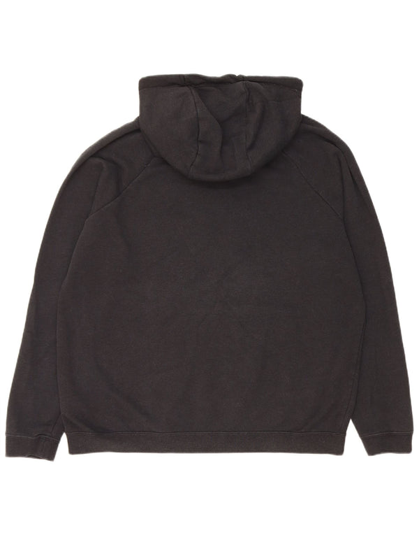 Maglia con cappuccio da donna Nike UK 16 grande cotone nero