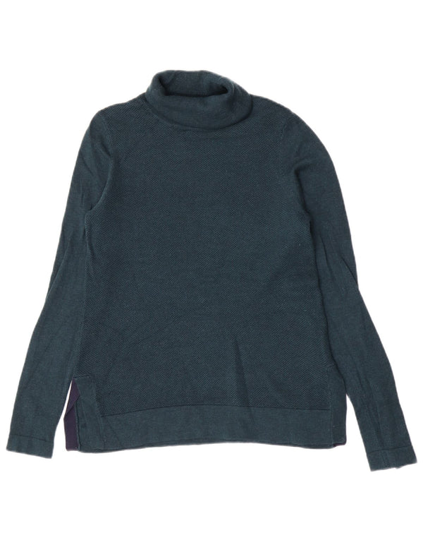 Maglione maglione a collo alto da donna Joules UK 6 XS lana verde
