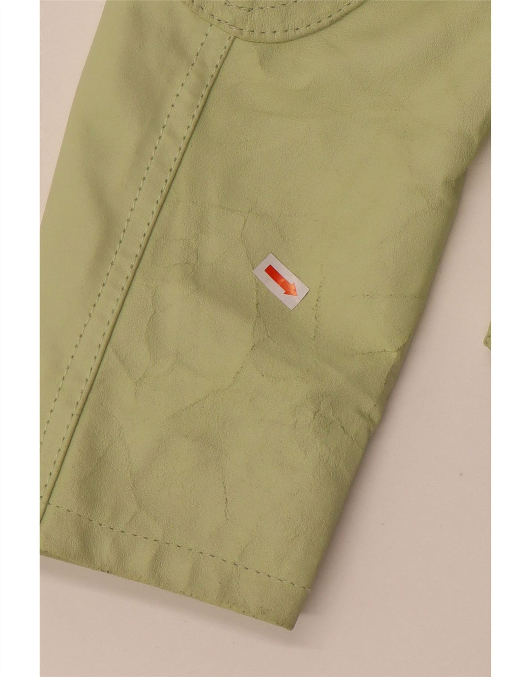 Giacca in pelle corta da donna Sasch UK 18 XL in pelle verde