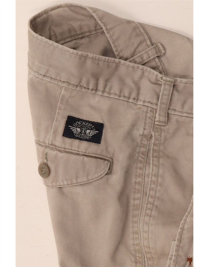Pantaloni chino con pegging da uomo Dockers W38 L32 Beige