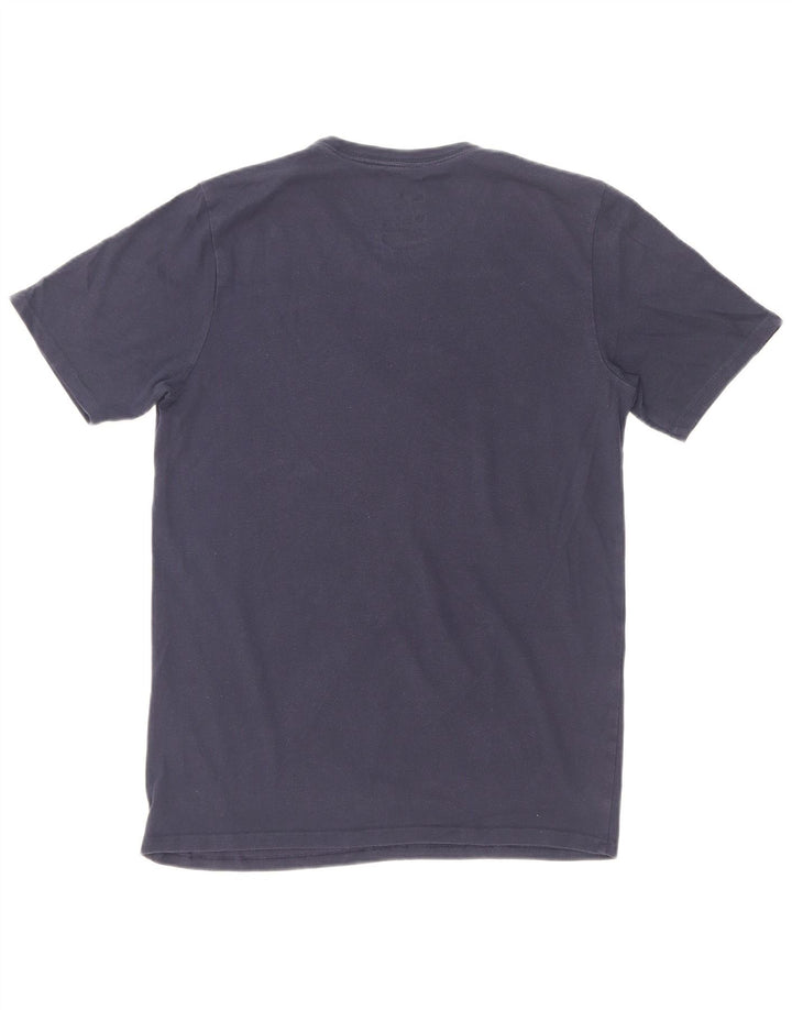 T-shirt Nike da uomo dal taglio atletico, piccola, in cotone blu navy