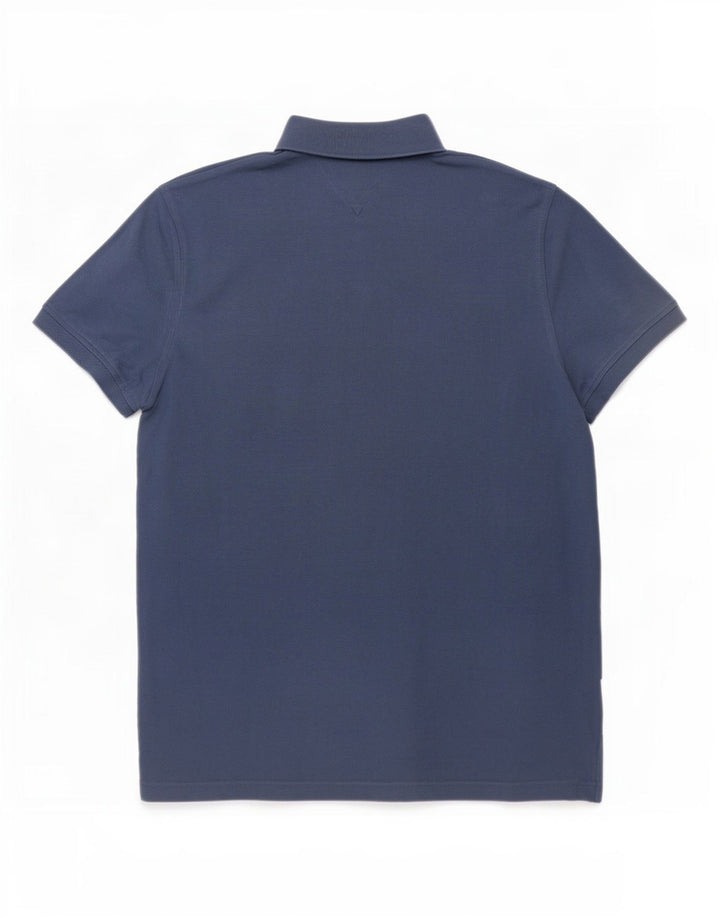 Polo da uomo Tommy Hilfiger piccola in cotone blu navy