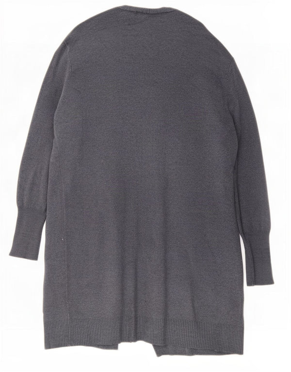Marks & Spencer Womens Oversized Longline Cardigan Sweater UK 16 Large Blue