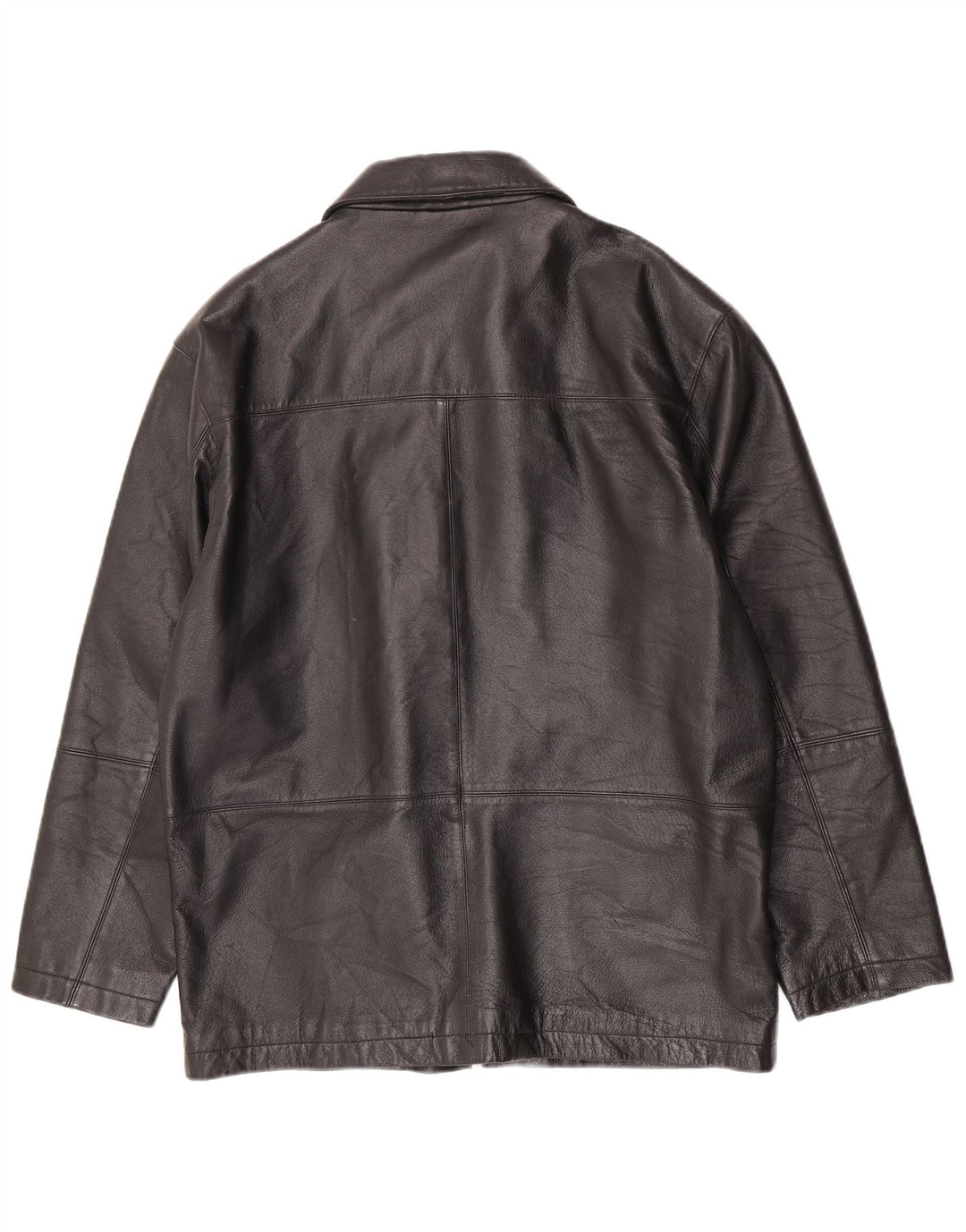 Giacca in pelle da uomo Angelo Litrico UK 36 piccola in pelle nera