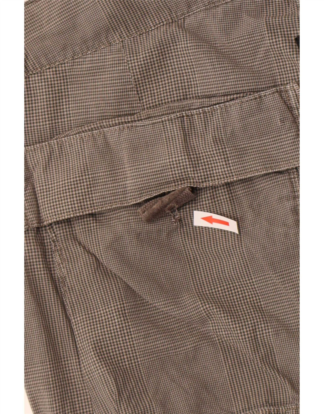 Pantaloncini cargo da uomo G-Star W34 cotone a quadri grigi grandi