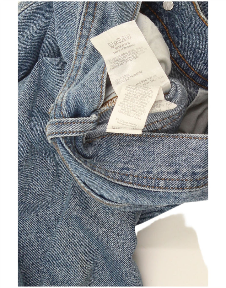 Jeans dritti da uomo Marks & Spencer W34 L29 cotone blu