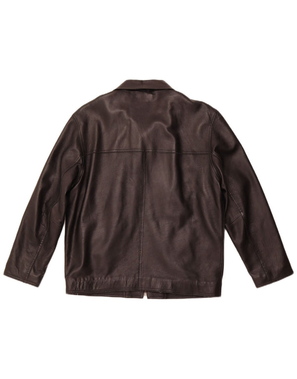 Giacca in pelle da donna MADDOX UK 22 3XL Pelle nera