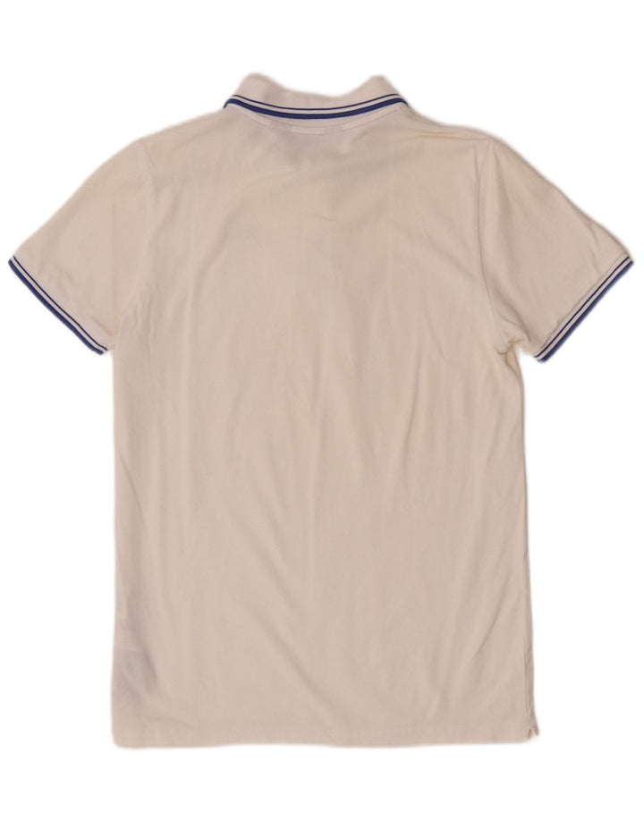 Polo Kappa Uomo Cotone Medio Bianco