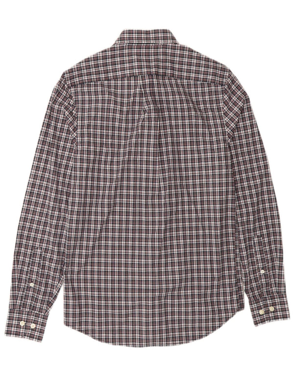 Camicia Gas da uomo slim fit in flanella XS in cotone a quadri blu navy
