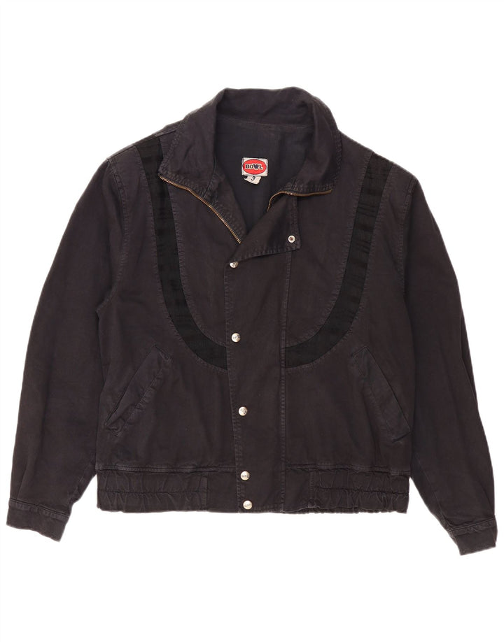 Giubbotto bomber da uomo vintage UK 40 grande cotone nero