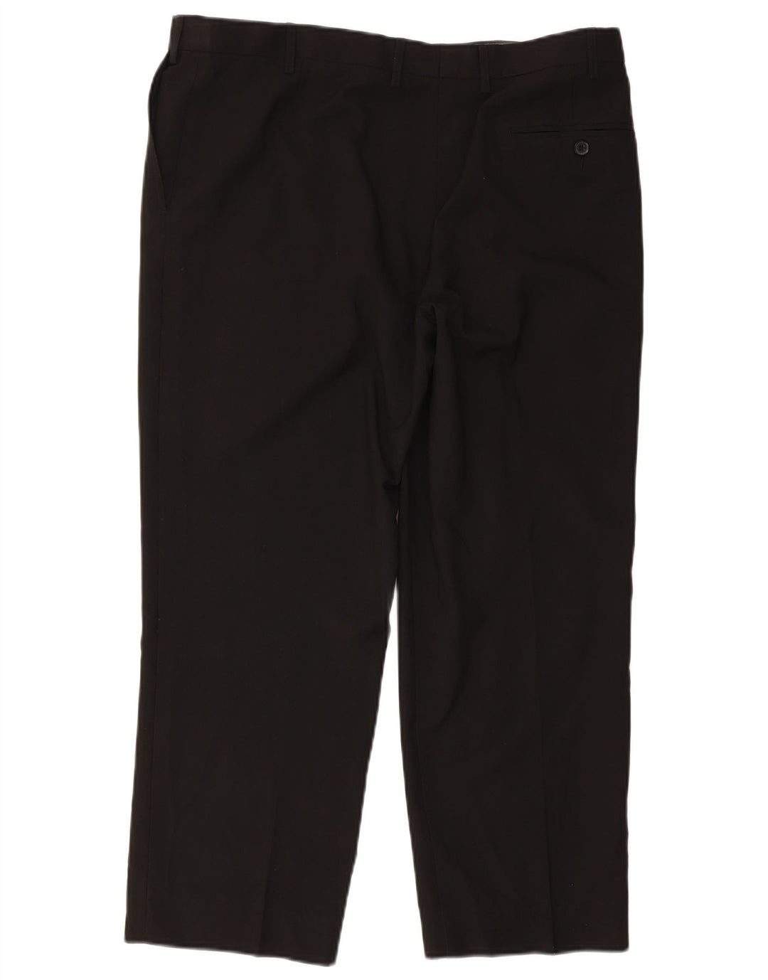 Pantaloni da abito vestibilità regolare da donna Marks & Spencer W38 L29 poliestere nero
